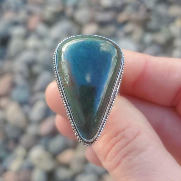 New Bloodstone 925 Silver Ring. - Picture 12 of 13